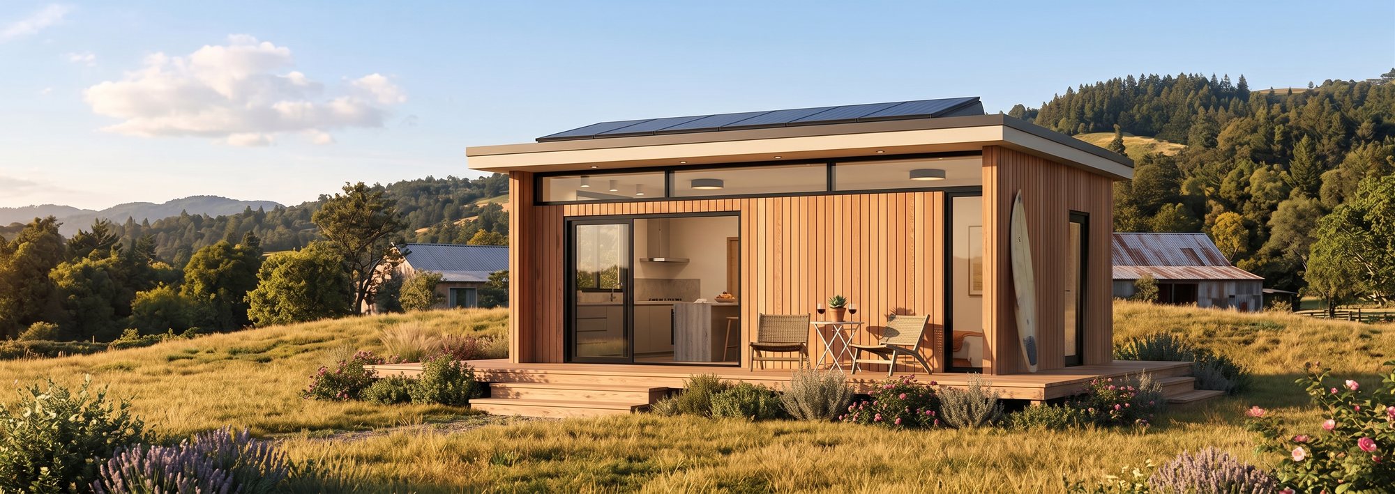 A Casita unit sited on open land